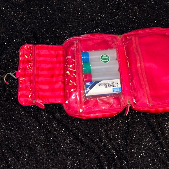 Victoria's Secret Red Striped Bag - Picture 5 of 9